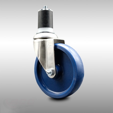 Service Caster 5 Inch 316SS Solid Polyurethane Wheel Swivel 1-7/8 Inch Expanding Stem Caster SCC-SS316EX20S514-SPUS-178